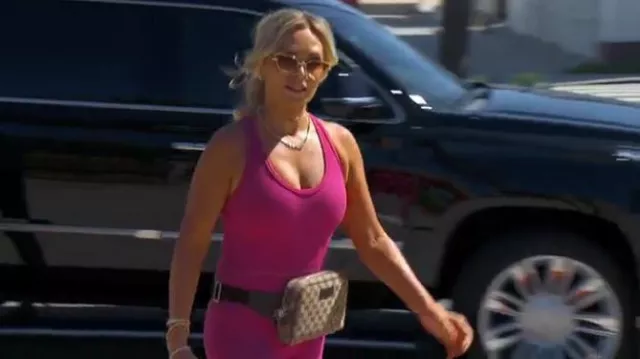 Gucci Pre-Loved Zip Top Belt Bag worn by Tamra Judge as seen in The Real Housewives of Orange County (S17E01)