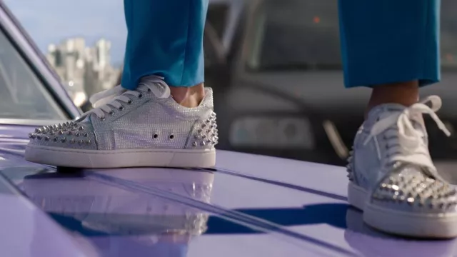 Christian Louboutin Vieira Embellished Spikes Sneakers worn by Tess (Brie Larson) as seen in Fast X