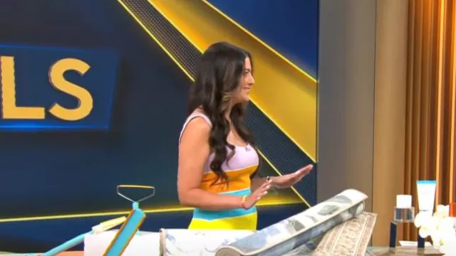 Tanya Taylor Noreen Vestido usado por Jessica Teich visto en CBS Mornings el 11 de junio de 2023