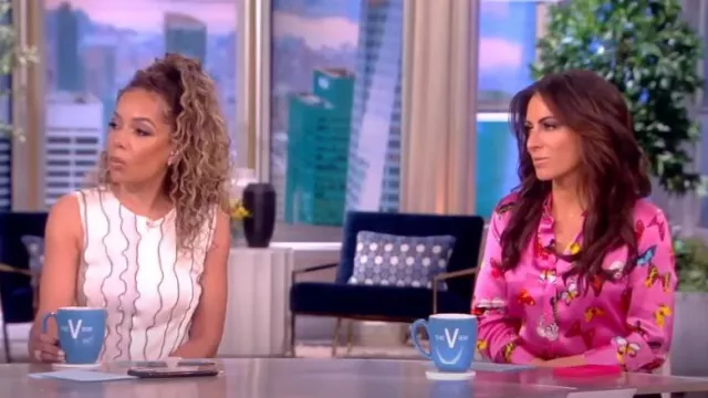 L'Agence Dani Blouse worn by Alyssa Farah as seen in The View on  June 9, 2023