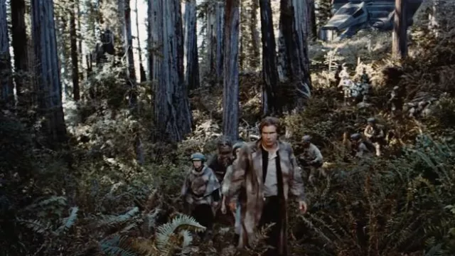 Camo Long Coat worn by Han Solo (Harrison Ford) in Return of the Jedi movie