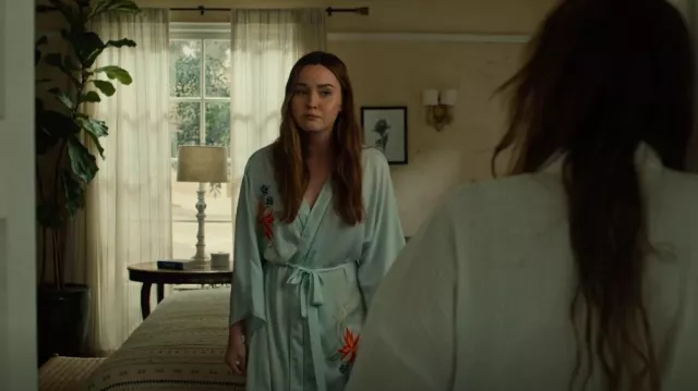 Anthropologie Eloise Green Tea Robe worn by Tory Thompson (Liana Liberato) as seen in Based on a True Story (S01E07)