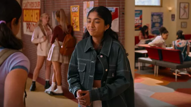 BY.DYLN Cooper Jacket worn by Devi Vishwakumar (Maitreyi Ramakrishnan) as seen in Never Have I Ever (S04E08)