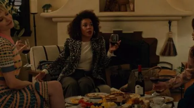 A.L.C. Alton Leopard Print Jacket worn by Carolyn (Aisha Alfa) as seen in Based on a True Story (S01E01)