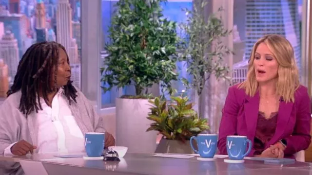 Isabel Marant Double Breasted Blazer by worn by Sara Haines as seen in The View on June 15, 2023
