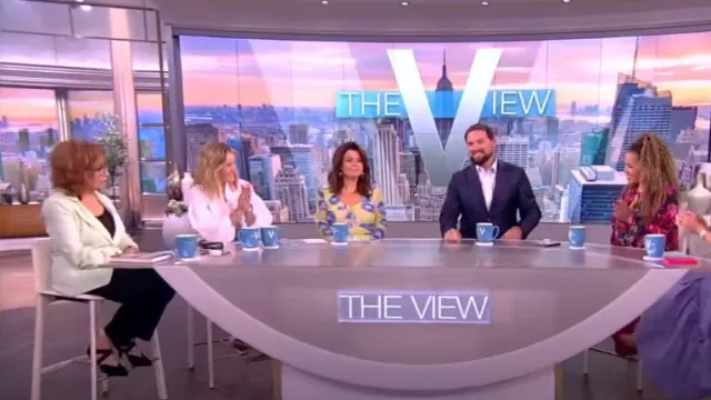 Cinq a Sept Hooded Khloe Jacket by worn by Joy Behar as seen in The View on June 16, 2023