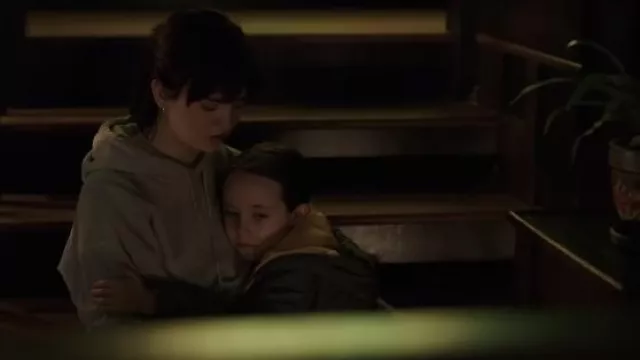 Grey Hoodie worn by Sadie Harper (Sophie Thatcher) as seen in The Boogeyman