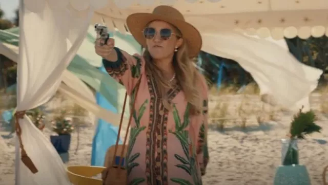 Farm Rio Amazonia Forest Button-Front Maxi Dress worn by Lindy Lissons (Jessica Lowe) as seen in The Righteous Gemstones (S02E09)