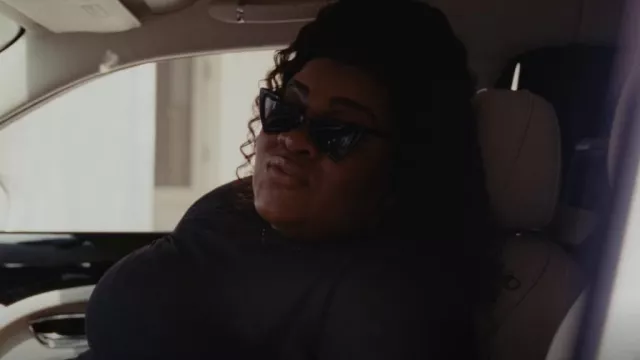 Saint Laurent Cat-eye Ac­etate Sun­glass­es worn by Destiny (Da'Vine Joy Randolph) as seen in The Idol (S01E03)