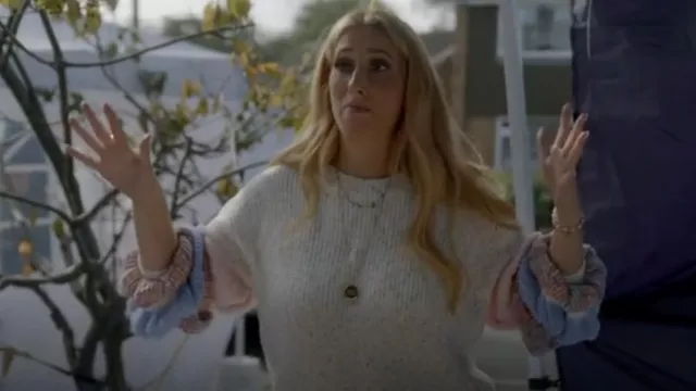 Namane Drop Shoulder Long Sleeve Sweater worn by Stacey Solomon as seen in Sort Your Life Out With Stacey Solomon (S02E04)