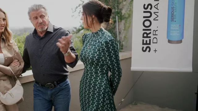 Robe de soie Samuel de la Réforme portée par Sixtine Rose Stallone vue dans The Family Stallone (S01E07)