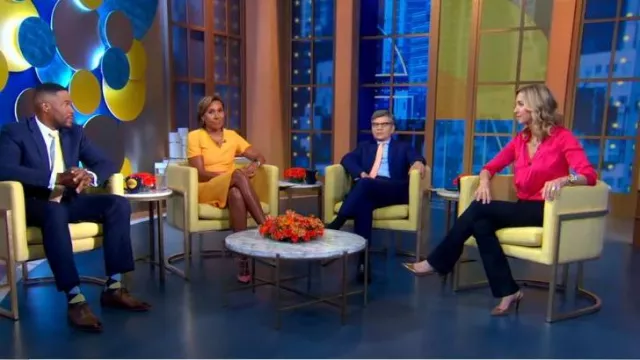 St. John Collection Caris Robe portée par Robin Roberts vue dans Good Morning America le 20 juin 2023