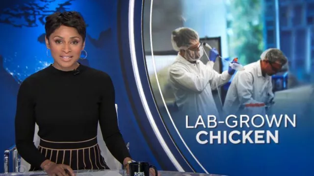 Hobbs London Lena Vestido usado por Jericka Duncan como se ve en CBS Evening News el 21 de junio de 2023