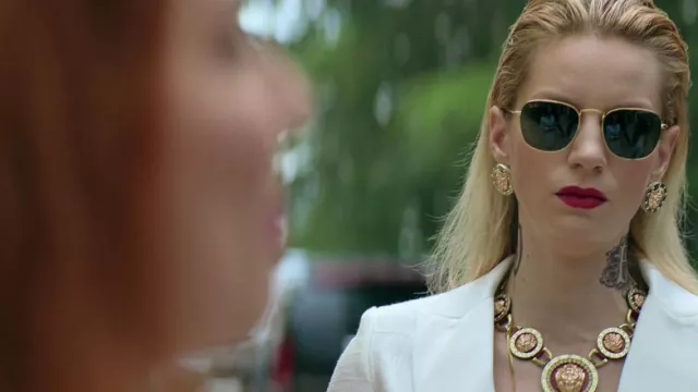 Versace necklace worn by Irina (Iva Babić) as seen in The Machine movie