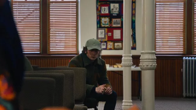 NN07 Gael Checked Zip-Front Jacket worn by Carmen 'Carmy' Berzatto (Jeremy Allen White) as seen in The Bear (S01E03)