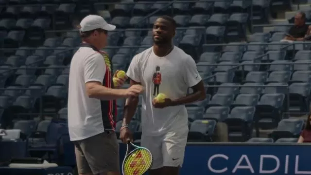 Nike London Tennis Tee worn by Frances Tiafoe as seen in Break Point ...