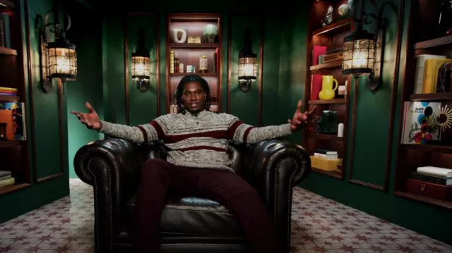 Croft And Barrow Men's Sweater worn by Gabriel as seen in Claim to Fame (S02E01)