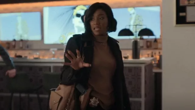 Alfani Turtleneck Elbow-Sleeve Sweater, worn by Detective Danner (Tiffany Haddish) as seen in The Afterparty (S01E01)