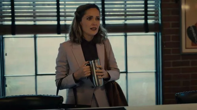 Theory Stretch Wool Flare Pant worn by Sylvia (Rose Byrne) as seen in Platonic (S01E08)