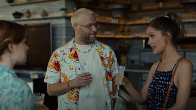 Mykita kami Pi­lot-frame Glass­es worn by Will (Seth Rogen) as seen in Platonic (S01E08)