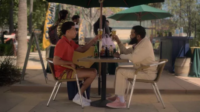 Vilebrequin Fish on Line Moorise worn by Andre Johnson, Jr. (Marcus Scribner) as seen in grown-ish (S06E01)