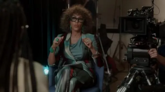 Rick Owens Multicolor Neue Alice Blazer usado por Lisa Todd Wexley (Nicole Ari Parker) como se ve en And Just Like That... (S02E03)