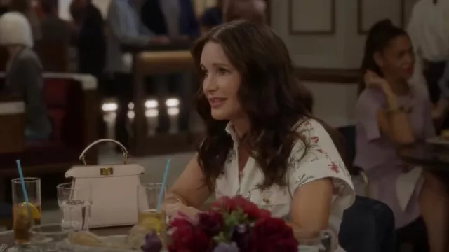 Fendi Peekaboo Band in Blush worn by Charlotte York (Kristin Davis) as seen in And Just Like That… (S02E03)