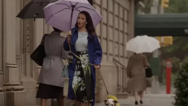 Carolina Herrera Icon Floral A-Line Midi-Skirt porté par Charlotte York (Kristin Davis) comme on le voit dans And Just Like That... (S02E03)