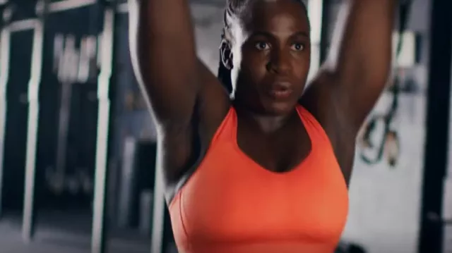 Gymshark Open Back Sports Bra as seen in Glow Up: Britain's Next Make-Up Star (S04E01)