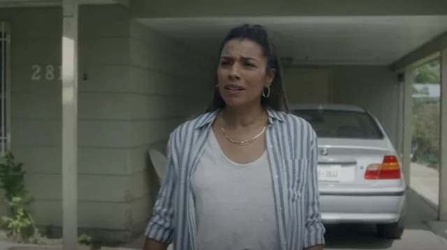 Rails Charli Shirt Echo Stripe porté par Drea (Christina Vidal) comme on le voit dans Primo (S01E02)