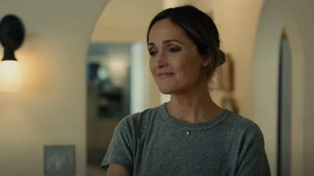 Madewell Delicate Collection Demi-Fine X Stud Earrings worn by Sylvia (Rose Byrne) as seen in Platonic (S01E09)