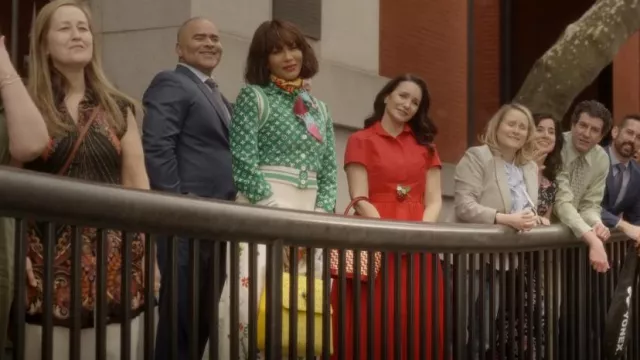 Veronica Silicani Chiara Ondina Jaune porté par Lisa Todd Wexley (Nicole Ari Parker) comme on le voit dans And Just Like That... (S02E04)