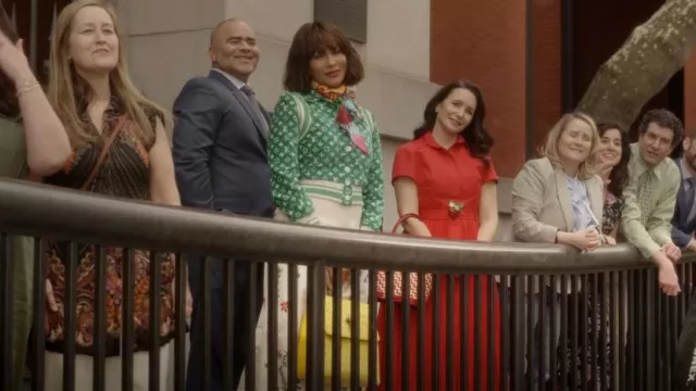 Rosie Assoulin High-Rise Printed Pants worn by Lisa Todd Wexley (Nicole Ari Parker) as seen in And Just Like That… (S02E04)