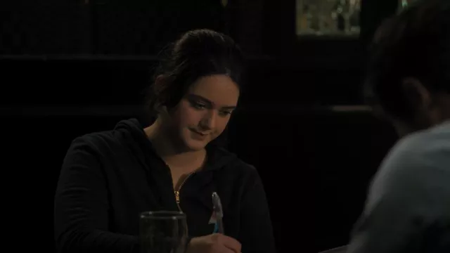 Aviator Nation Bolt Zip Hoodie worn by Hayley Haller(Krista Warner) as seen in The Lincoln Lawyer (S01E07)
