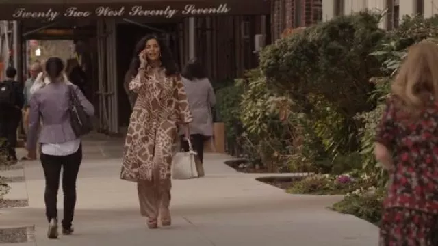 Fendi Peekaboo Iseeu Small usado por Seema Patel (Sarita Choudhury) como se ve en And Just Like That... (S02E04)