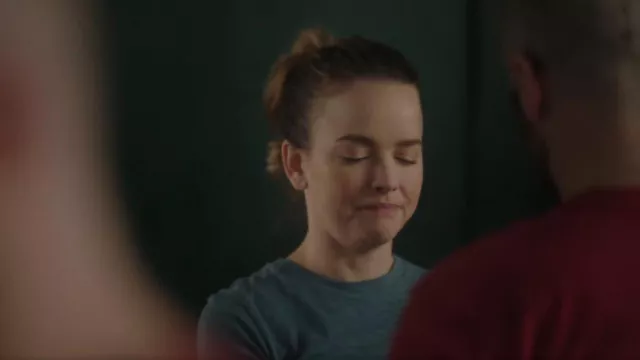 Madewell Whisper Cotton Rib Crewneck Tee worn by Maggie Bloom (Allison Miller) as seen in A Million Little Things (S05E12)
