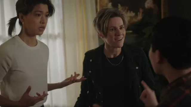 BlankNYC Tree Hugger Moto Jacket porté par Greta Strobe (Cameron Esposito) comme on le voit dans A Million Little Things (S05E12)