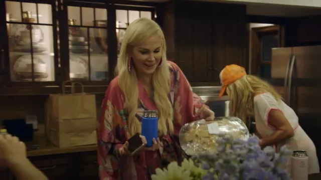 PatBo Grace Floral Print Charmeuse Kimono worn by Kameron Westcott as seen in The Real Housewives of Dallas (S05E08)
