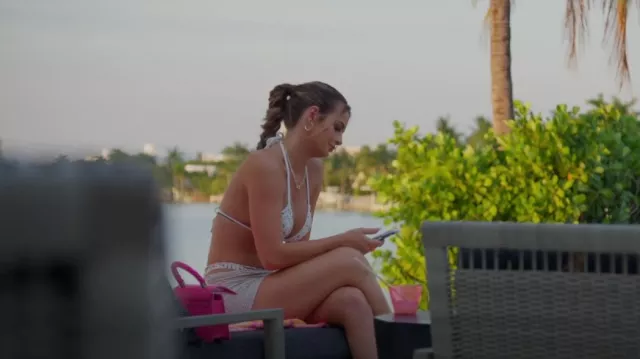 Magda Butrym Cro­chet Mi­ni Skirt worn by Juliette Porter as seen in Siesta Key (S05E02)