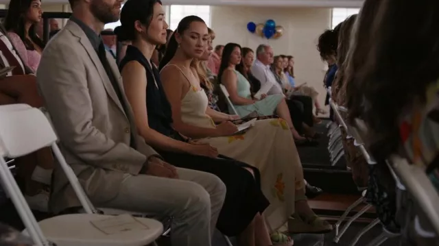 Franco Sarto Carmina Espadrille Wedge Sandal -Lime Green worn by Belly (Lola Tung) as seen in The Summer I Turned Pretty (S02E01)