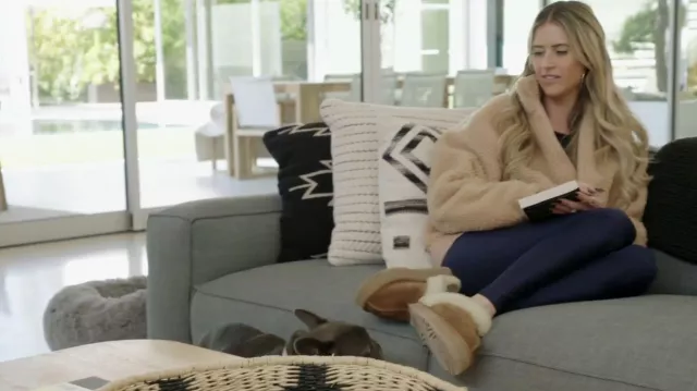 Ugg Dis­quette Fur Slides worn by Christina El Moussa as seen in Christina on the Coast (S05E06)