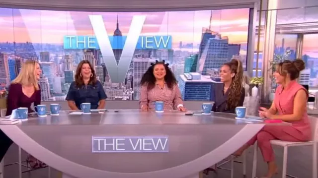 Veronica Beard Dell Pant worn by Alyssa Farah as seen in The View on  July 14, 2023