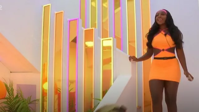 Dolls Kill Summer Night Is Young Cut-Out Mini Dress worn by Whitney Adebayo  as seen in Love Island (S10E38) | Spotern
