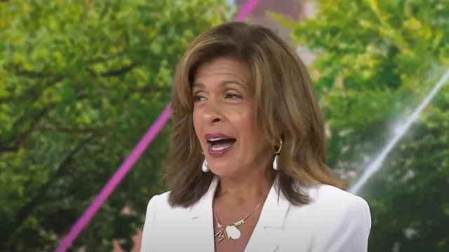 Jennifer Miller M Letter Charm worn by Hoda Kotb as seen in  Today with Hoda & Jenna on  July 17, 2023