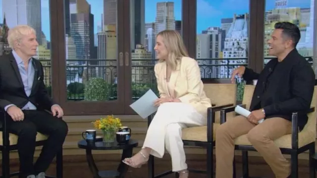 Anine Bing Kaia Blazer worn by Jenny Mollen as seen in LIVE with Kelly and Mark on July 17, 2023