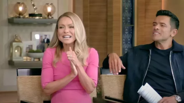 Dolce & Gabbana Cady Sheath Dress worn by Kelly Ripa as seen in LIVE with Kelly and Mark on July 18, 2023