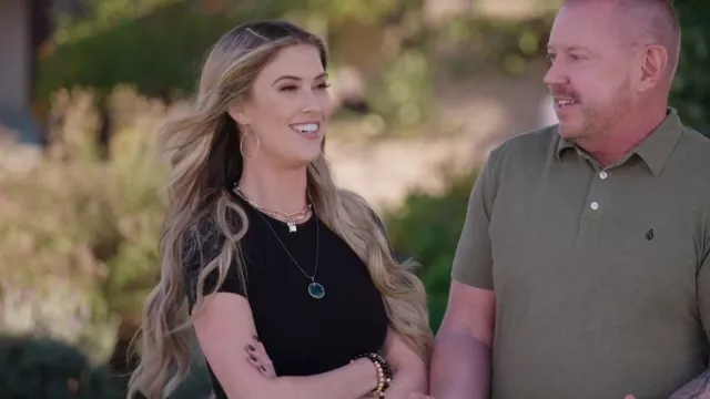 Skims Stretch Cotton Jersey T-Shirt Bodysuit worn by Christina El Moussa as seen in Christina on the Coast (S05E07)