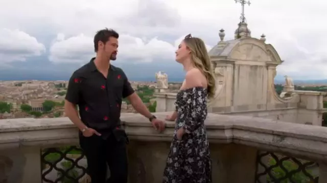 Chemise All Saints Eivissa en noir de jais portée par Thomas Forreste (Matthew Atkinson) comme on le voit dans The Bold and the Beautiful le 16 juin 2023