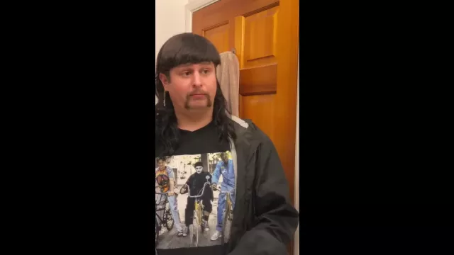 Dumbgood Half Baked T-shirt worn by Oliver Tree in his Goodbye Goatee Reels on Instagram
