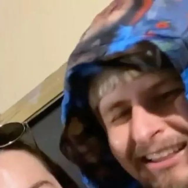 Blue Chucky Print Hoodie worn by Oliver Tree on his Instagram account @olivertree